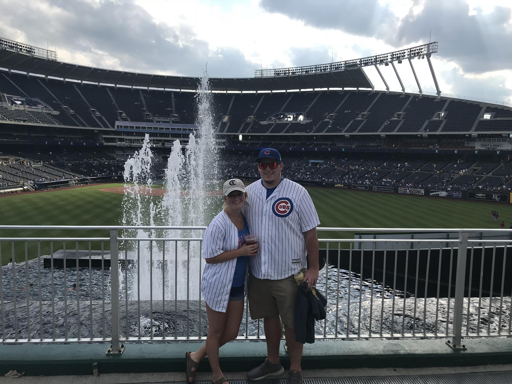 Cubs game at Kansas City Royals