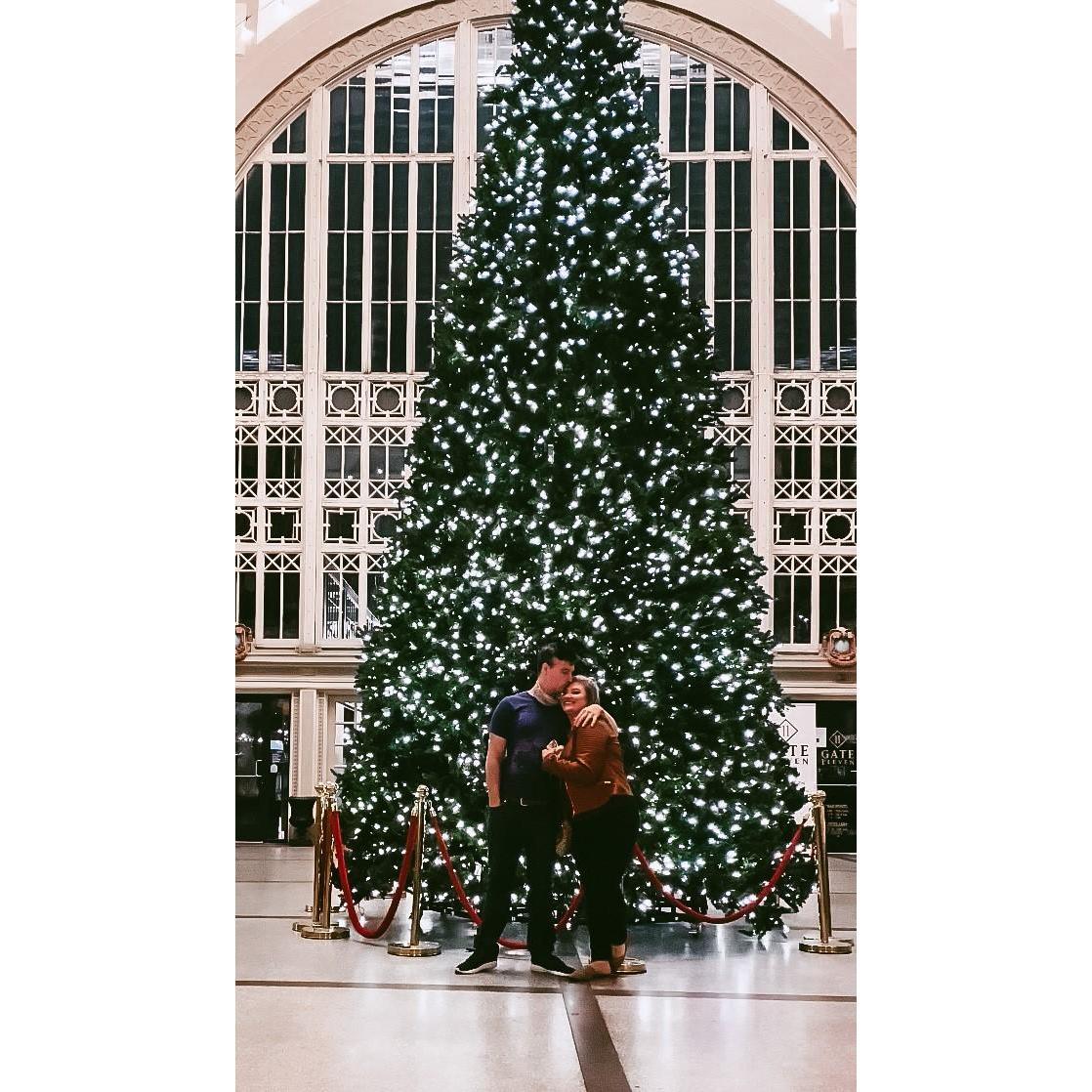 He puts up with my love of Christmas! :)