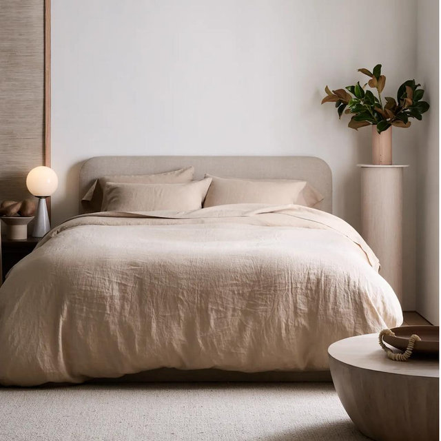 European Linen Duvet Cover Set - Full/Queen