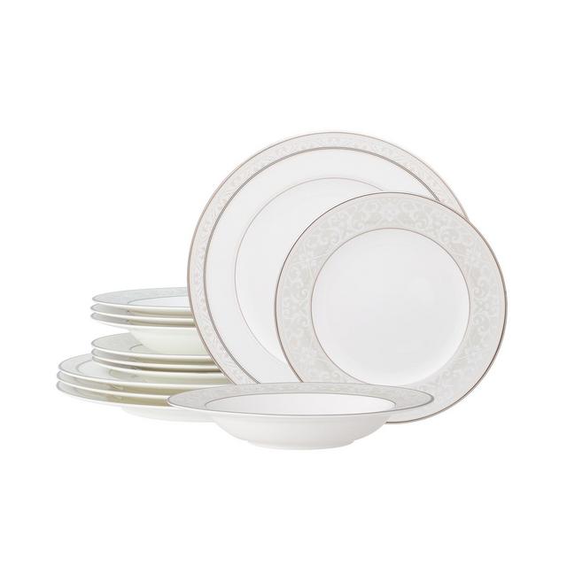 Noritake Montvale Platinum 12 Piece Set, Service For 4