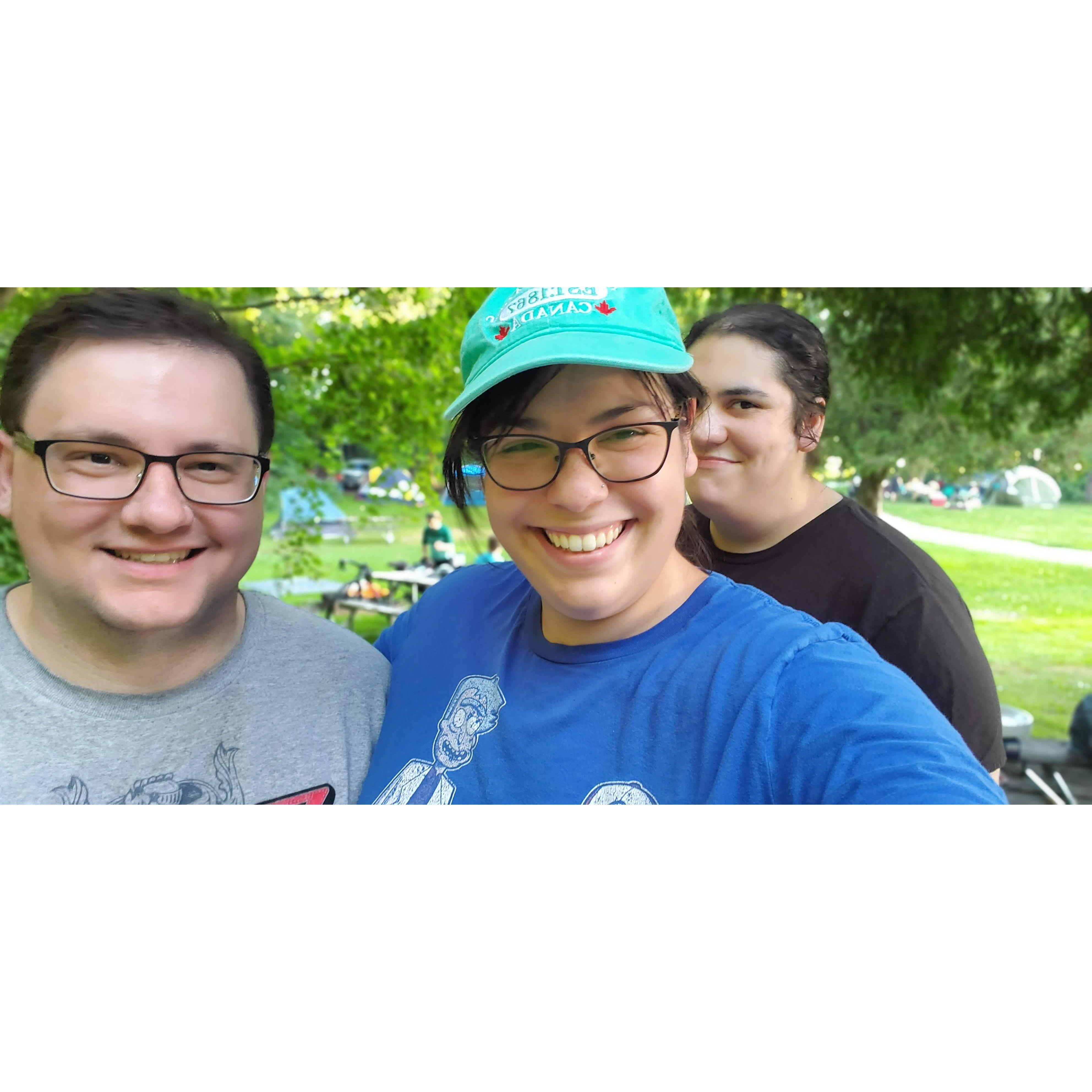 Camping trip in Green Lakes State Park summer 2020