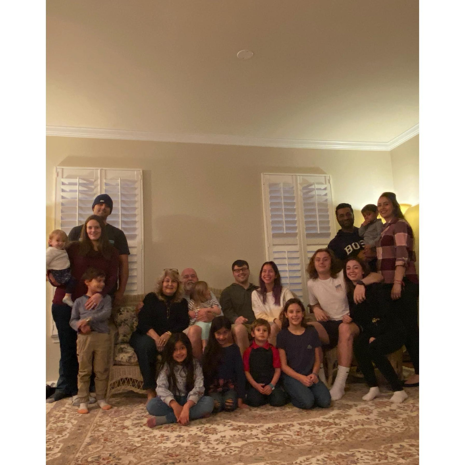 Tanner family for Stephen and Emily birthday