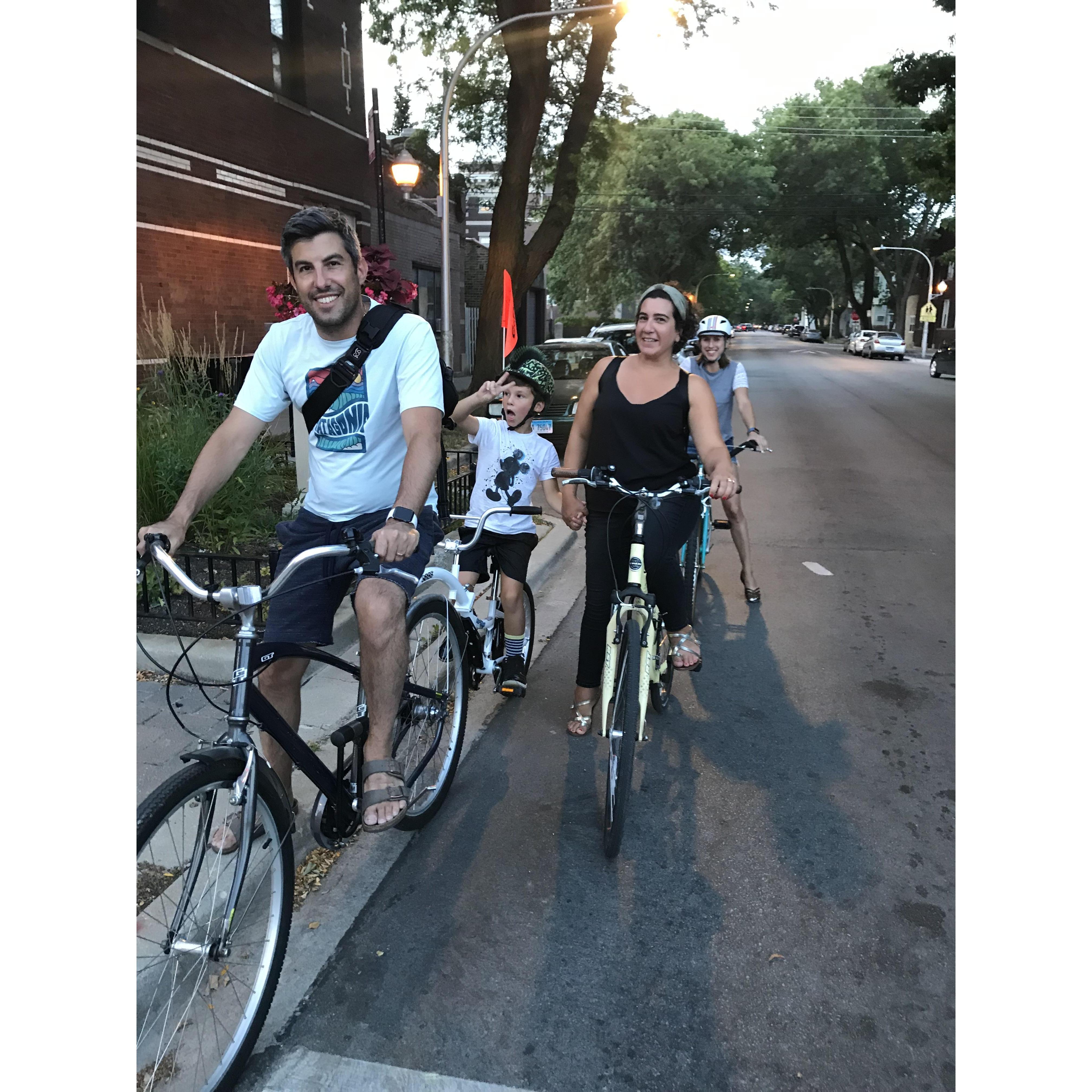 The Biking Saltz Family