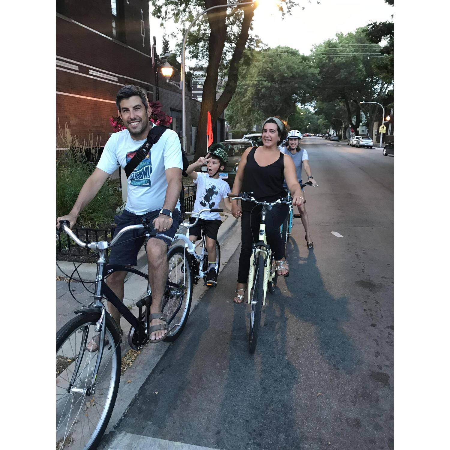 The Biking Saltz Family