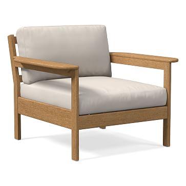 Playa Lounge Chair Sunbrella® Outdoor Cushion Covers, Canvas, Natural