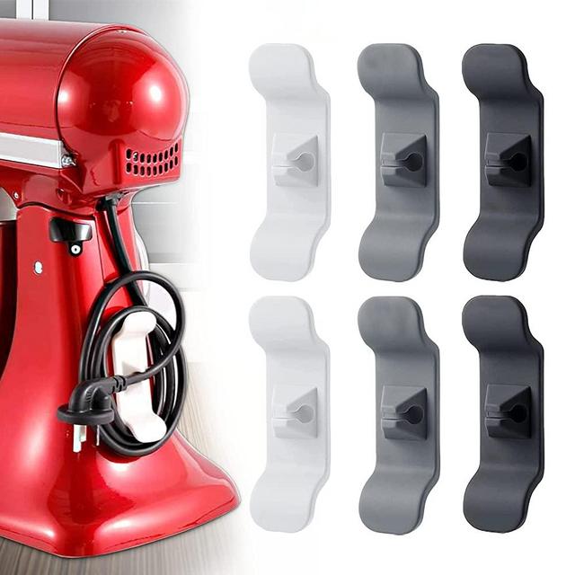 RAITVER 6 Pack Stand Mixers Cord Organizer, Kitchen Appliances Cord Wrapper Mixer Tidy Wrap, Essential Cable Organizer, Wire Storage Attachment Compatible with Coffee Maker Pressure Cooker Air Fryer