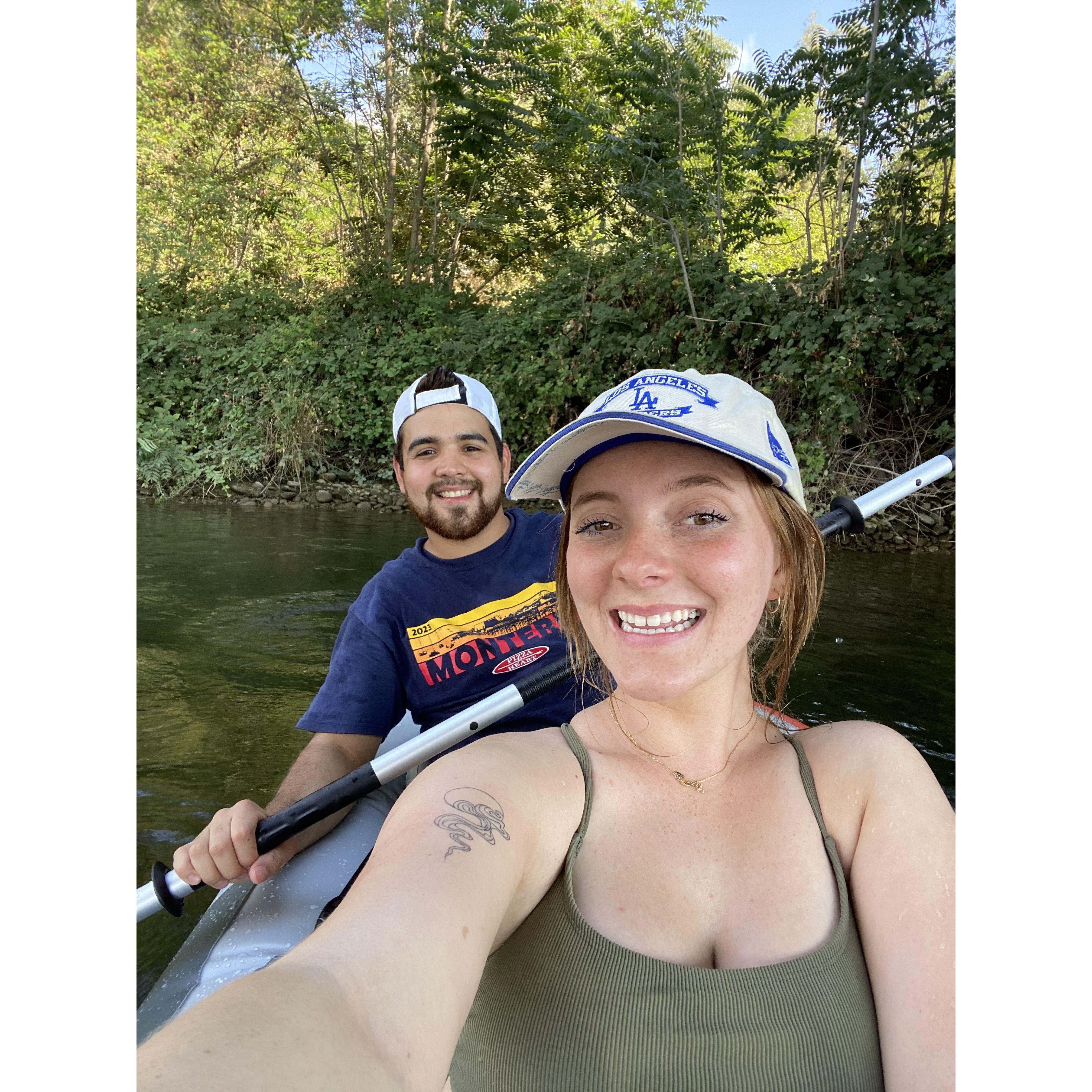 Kayaking in lake natoma