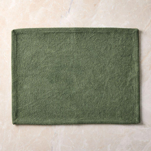 Textured Canvas Placemat, Terragon, Set of 4
