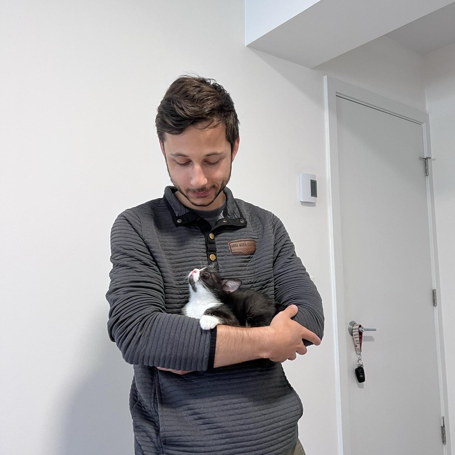 In the fall of 2023, we adopted the sweetest kitten named Felix!