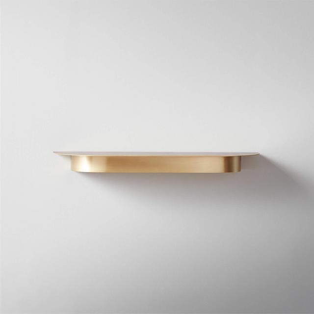 Collar Brass Wall Shelf Small 18"