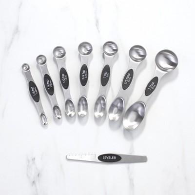 Lakeside Magnetic Measuring Spoons - For Dry or Liquid Measuring - Set of 8