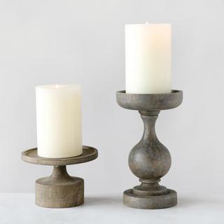 Mango Wood Candleholder