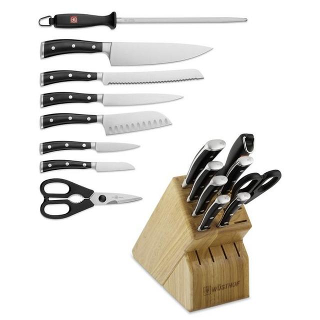 Wüsthof Classic Ikon 9-Piece Knife Block Set