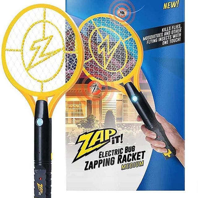 Zap It Bug Zapper Rechargeable Bug Zapper Racket, 4,000 Volt, USB Charging Cable