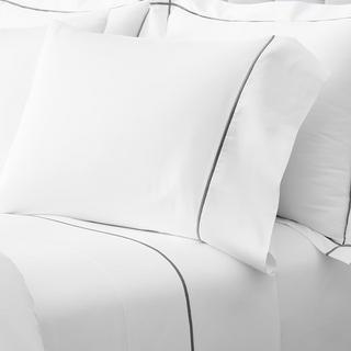 Embroidered Organic Pillowcase, Set of 2