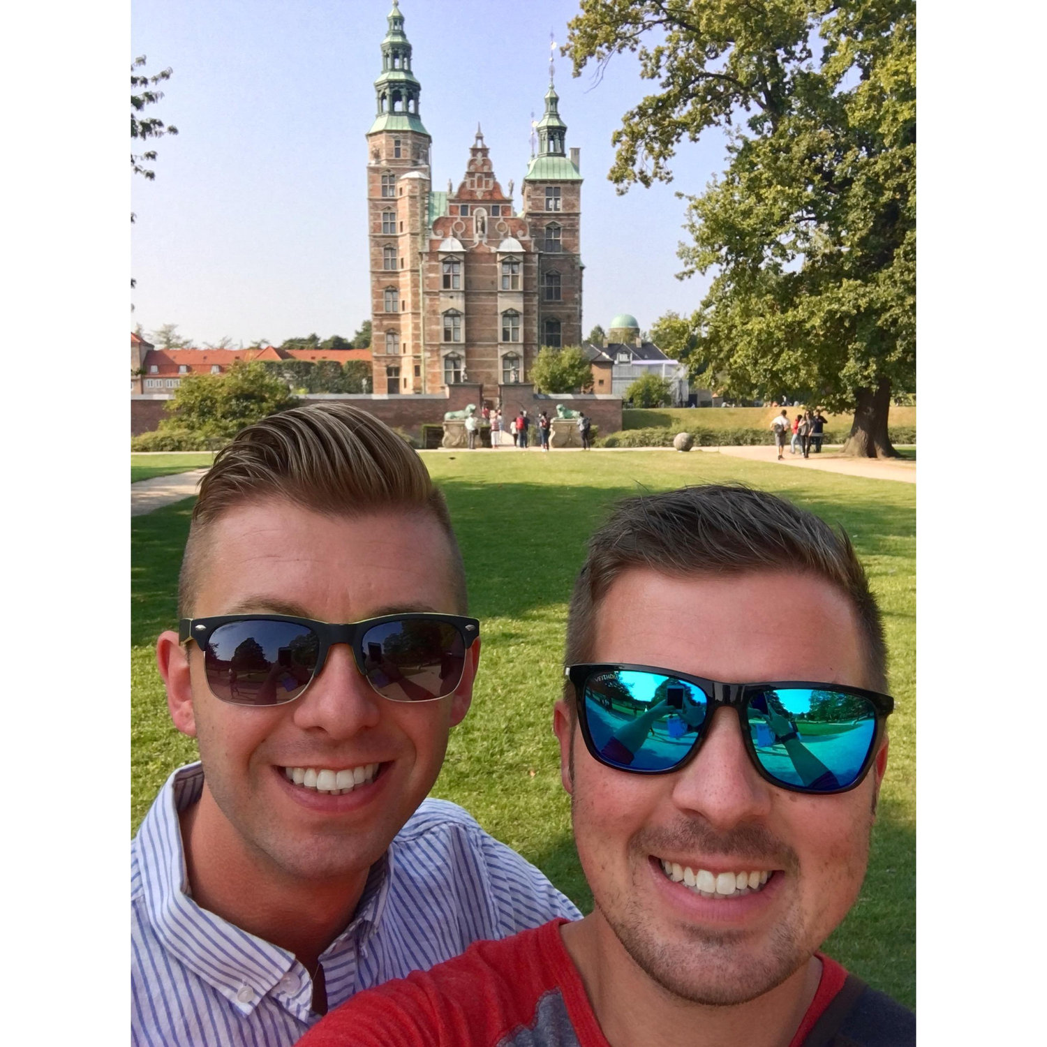 About to visit the Crown Jewels kept safe inside Amalienborg, Copenhagen, Denmark.