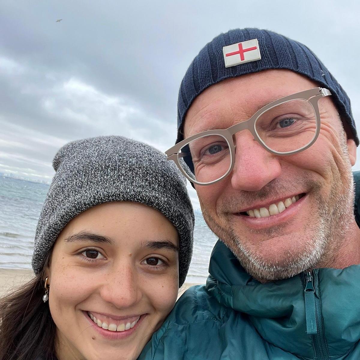 Beach walk in New Castle, England 2023