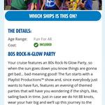 80's Rock and Glow Party on the Lido deck