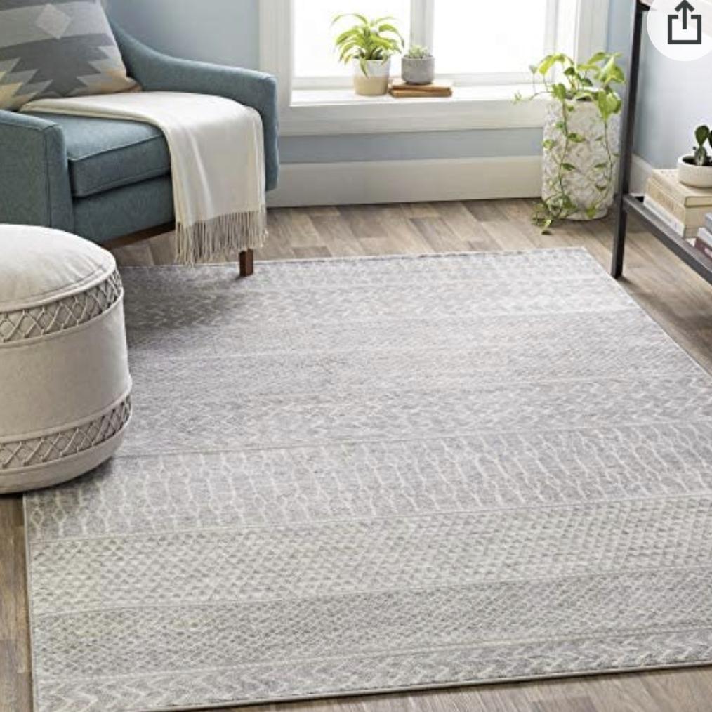 Area Rug 8'x12' Medium Grey