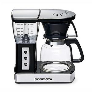 Bonavita 8-Cup Glass Carafe Coffee Brewer in Stainless Steel/Black