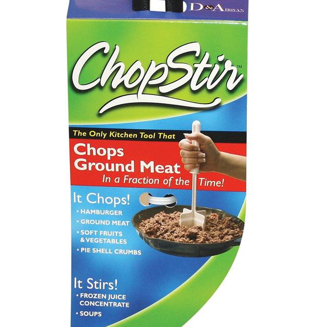 ChopStir Original Ground Meat Chopper, Frozen Juice Concentrate Stirrer, Heat-Resistant Nylon, Made in the USA, Black
