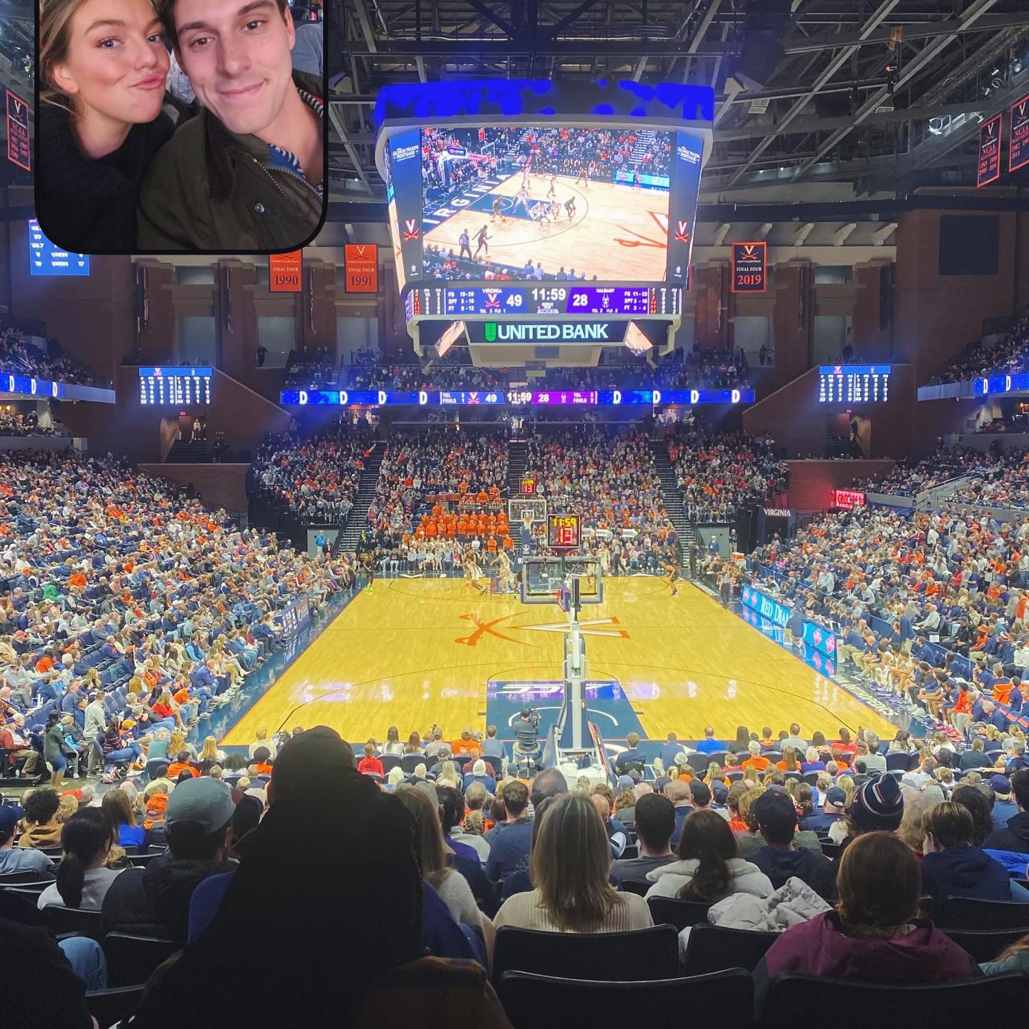 Obviously cheering on the Hoos