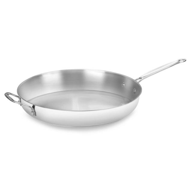 Cuisinart® Chef's Classic™ Stainless Steel 14" Open Skillet with Helper Handle