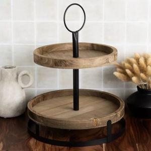 Modern Farmhouse Tiered Wood Tray | Hobby Lobby | 1501048