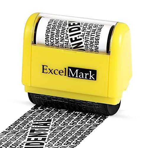 ExcelMark Rolling Identity Theft Guard Stamp (ID Theft Roller Stamp)