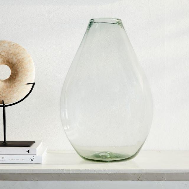Pure Glass Vase, Raindrop, Clear, Extra Large