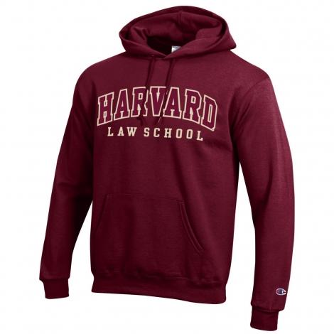 Harvard Law School Champion Applique Hooded Sweatshirt