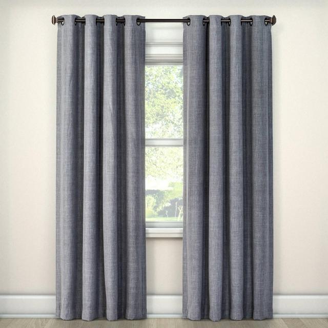 63"x52" Rowland Blackout Curtain Panel Light Gray - Eclipse