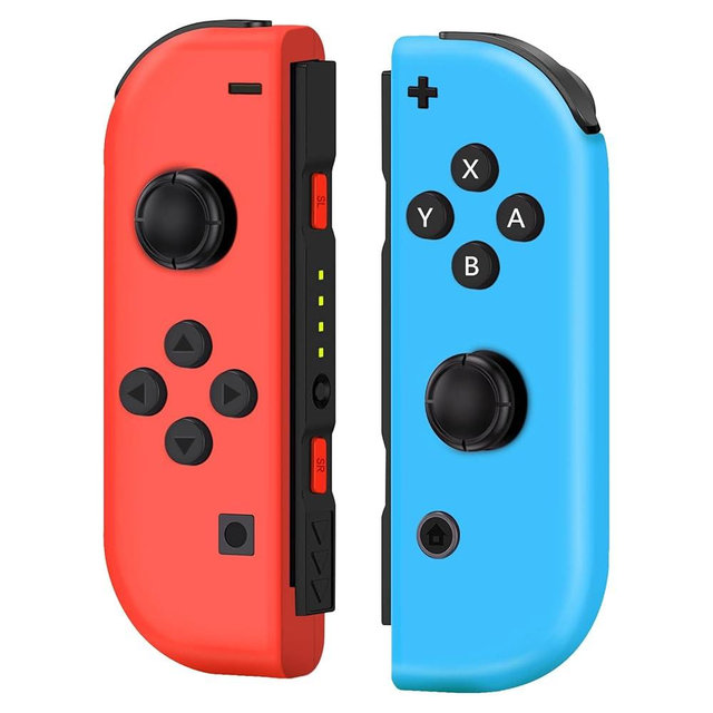 Replacement for Switch Controllers,Left and Right Wireless Controller Compatible with Nintendo Switch/OLED/Lite,with 6-Axis Gyro,Wake-up, Vibration,Red