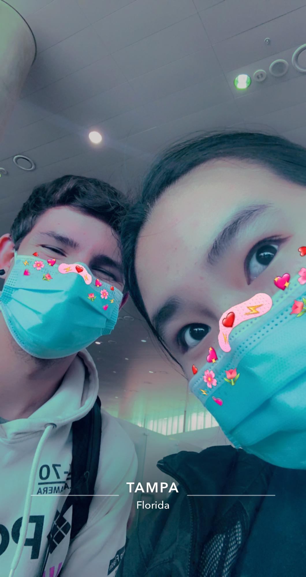 📍Tampa, Florida! Sadly couldn’t find any pictures of us at Universal, so I guess the Snapchat at the airport will do! (Jun 2021)