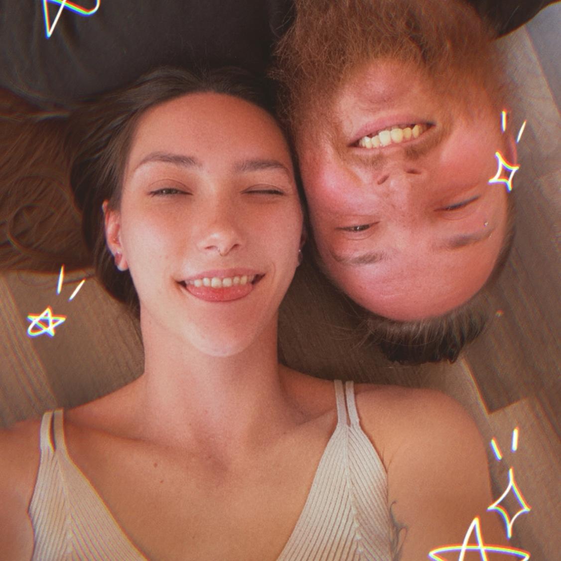 Taking a break after installing the floor in our bus