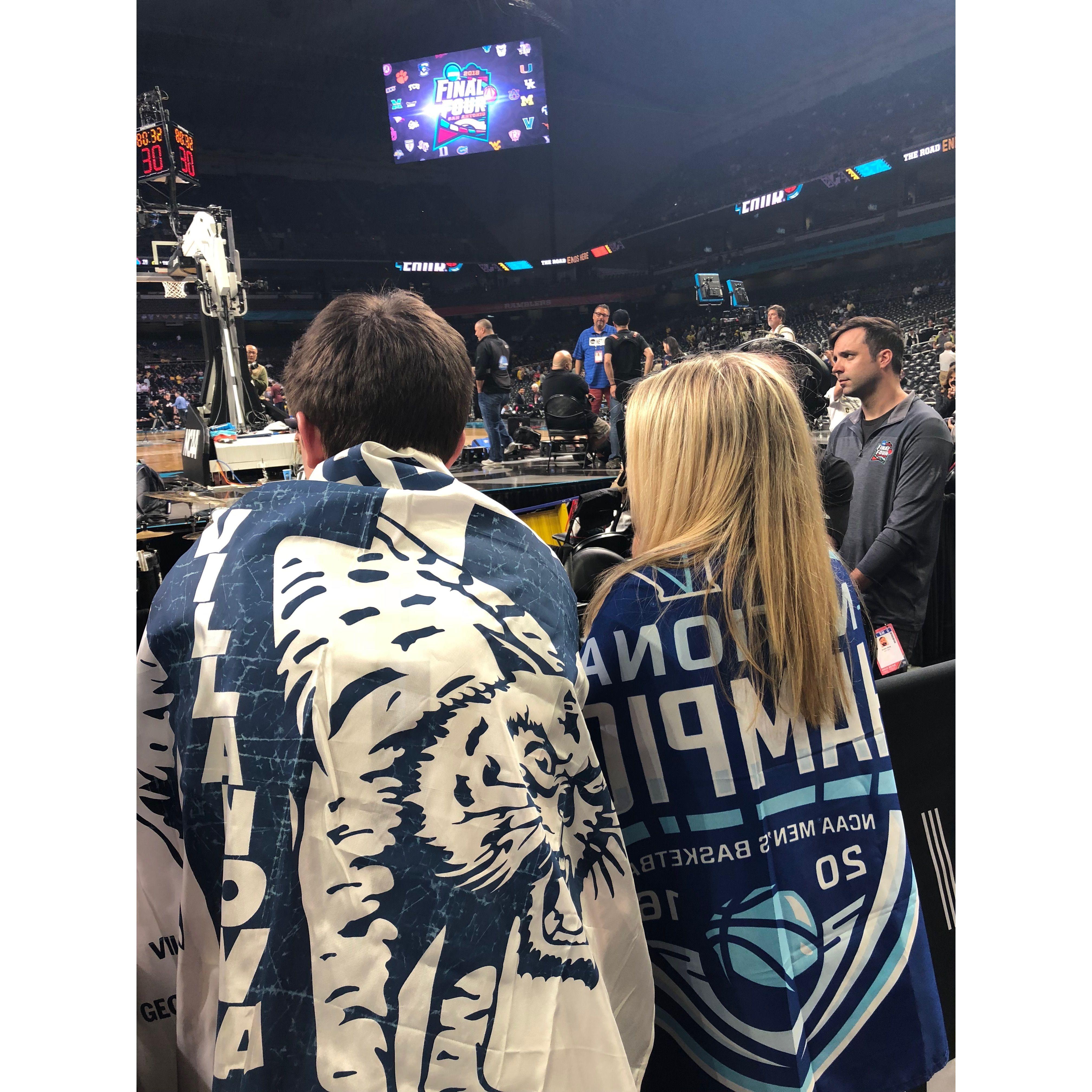 Front row at the 2018 National Championship, the day before Matt dropped his "Megs, I've been really dumb" line and asked to be more than friends. PC: Joe Ziebell which he won't let us forget.