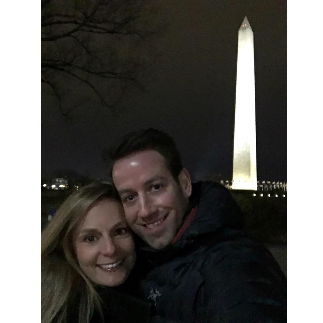 Trips to DC at night are a fun activity!