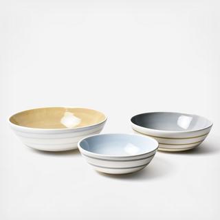 Nouveau Coupe Bowls, Set of 3