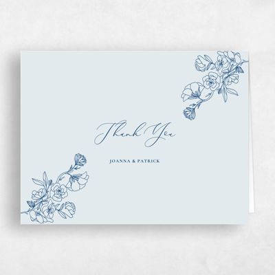 Ice, Blue Wedding Thank You - Abelli Landscape