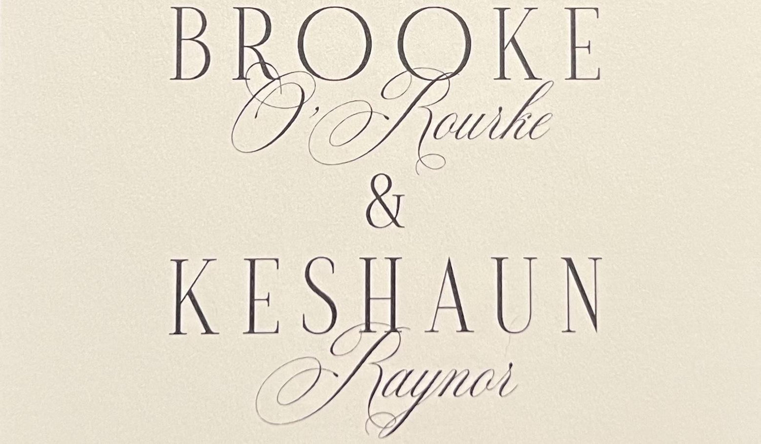 The Wedding Website of Brooke O’Rourke and Keshaun Raynor