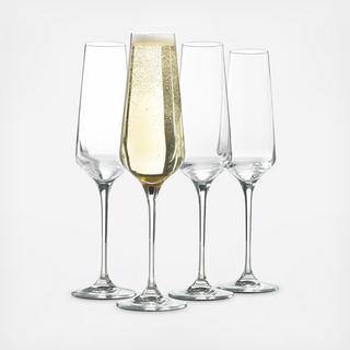 Hotel Collection - Champagne Flute Glass, Set of 4
