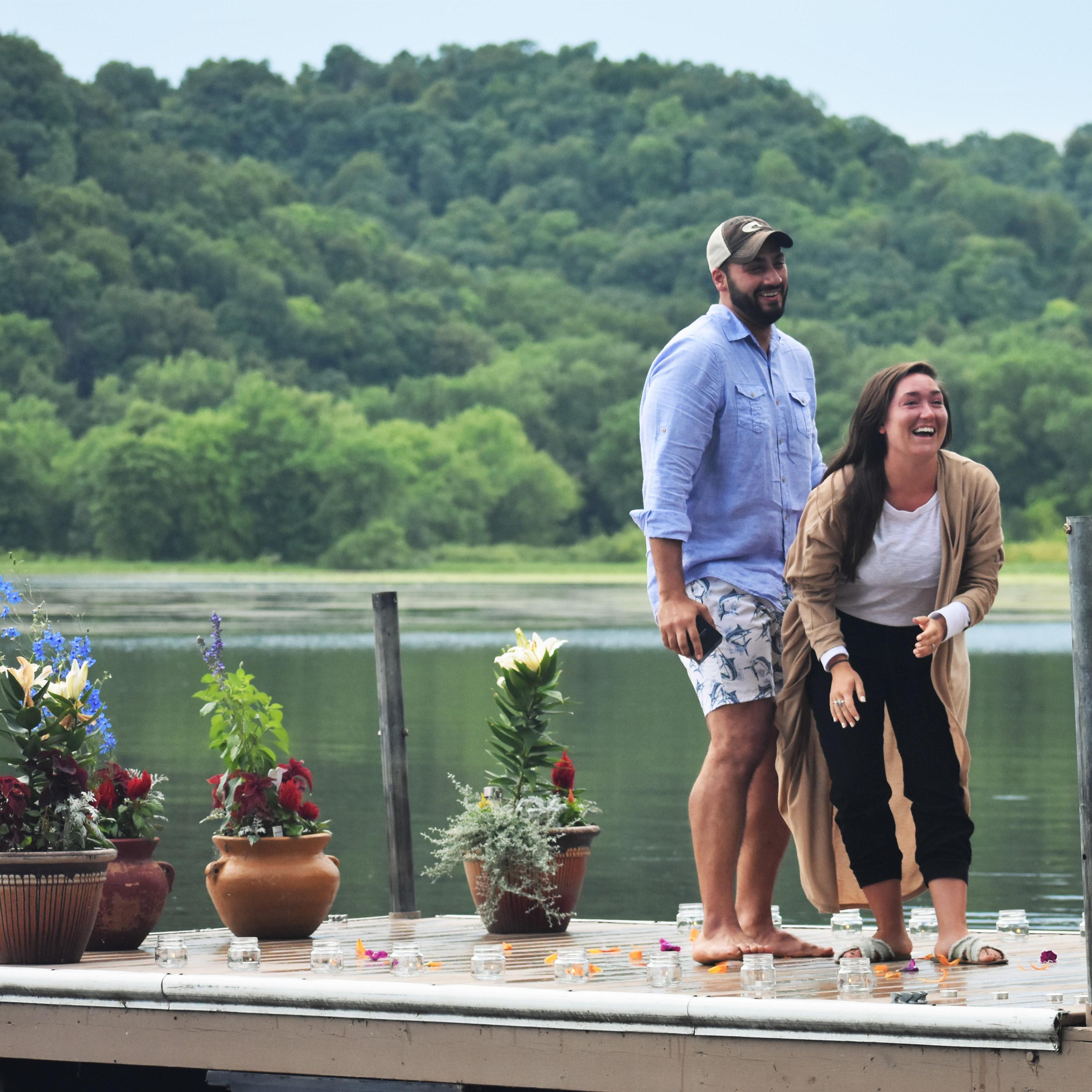 Our faces say it all! Happiness and surprise!