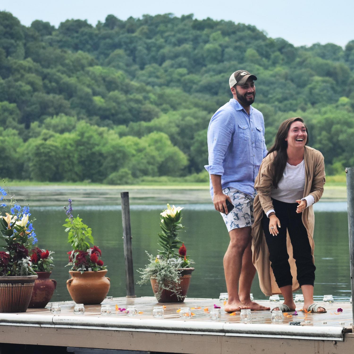 Our faces say it all! Happiness and surprise!