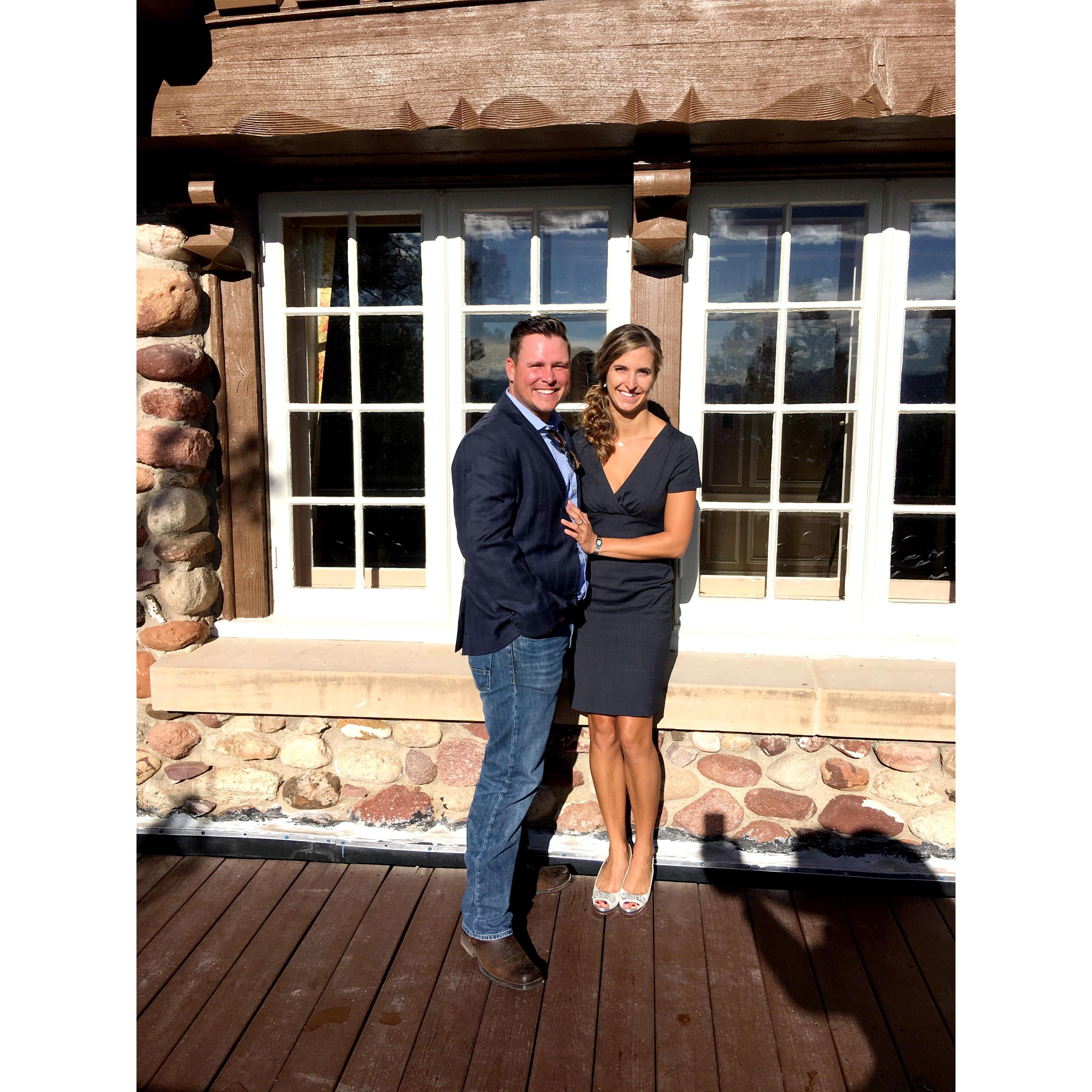 At Emily's wedding in Colorado