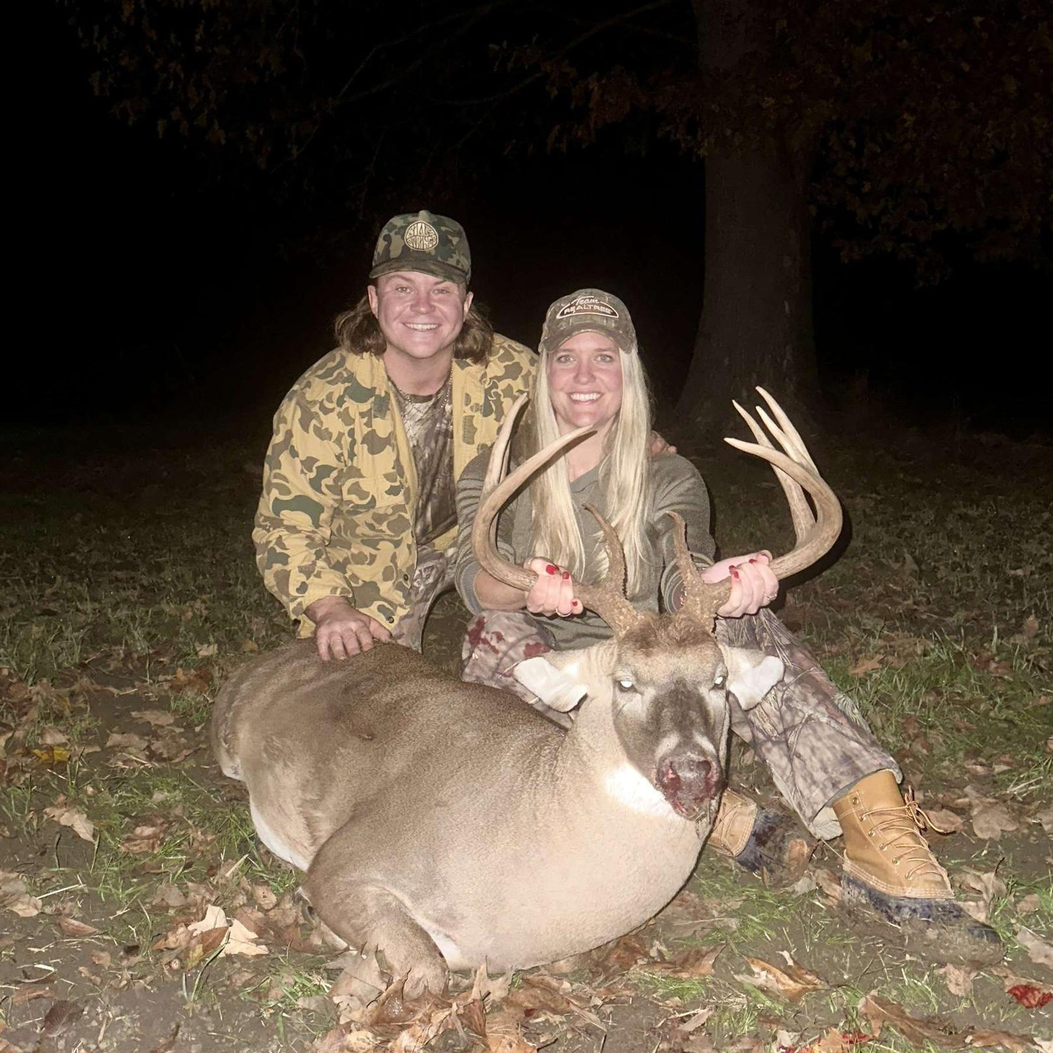 My first buck, and the night I fell in love with Bailey.