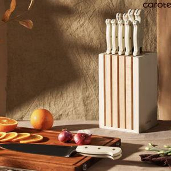 CAROTE 11PCS Knife Set with Block