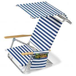 Telescope 741 Original Mini Sun Chaise Deluxe Edition Beach Chair w/Side Bag & Canopy