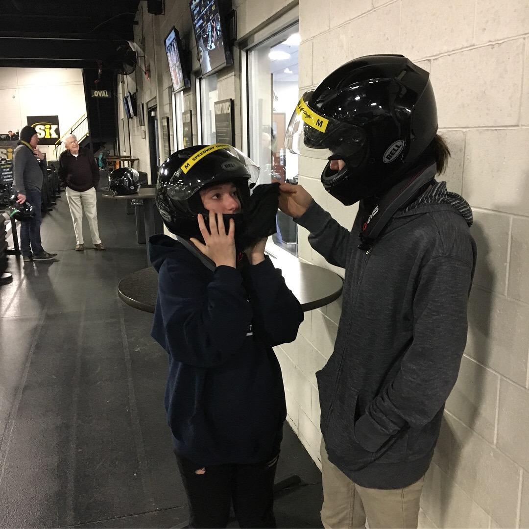 Olivia's 1st (and possibly last) time Go-Kart Racing. Racing is a big passion of Anthonys.