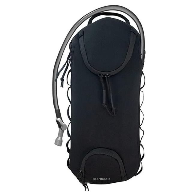 Universal Water Bladder Insulator Bag for Osprey, Platypus and CamelBak Hydration Backpacks; 2-3L Hydration Bladder Insulation Sleeve - Interior/Exterior Mount, Hang Hole, Tube Ports