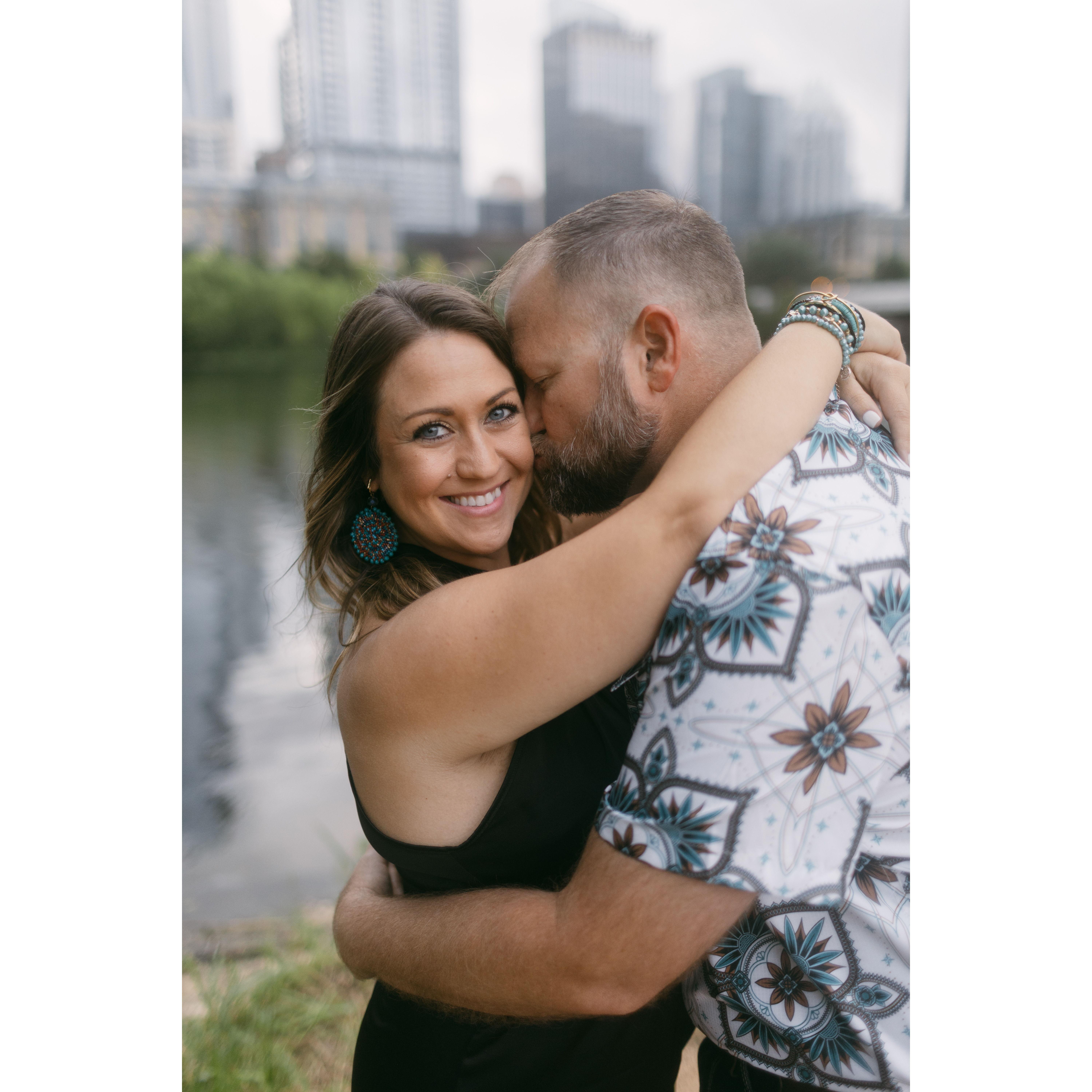 Our Engagement Photo Session at Town Lake in Downtown Austin!